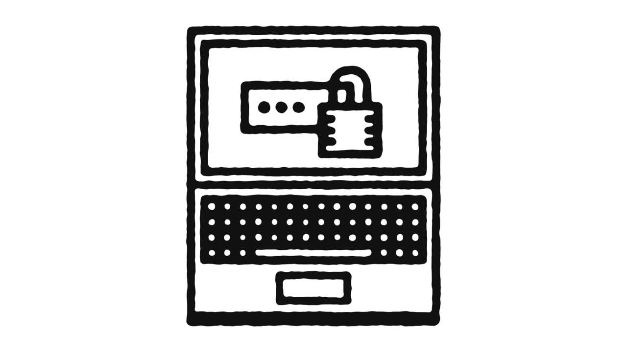 icono de encriptación imágenes de animación y canal alfa