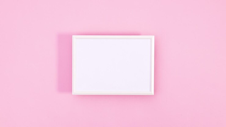 Romantic Valentine's day hearts surround white frame for text. Stop motion