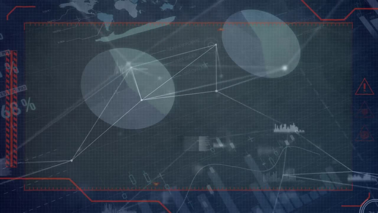 animación de la red de conexiones a través del procesamiento de datos