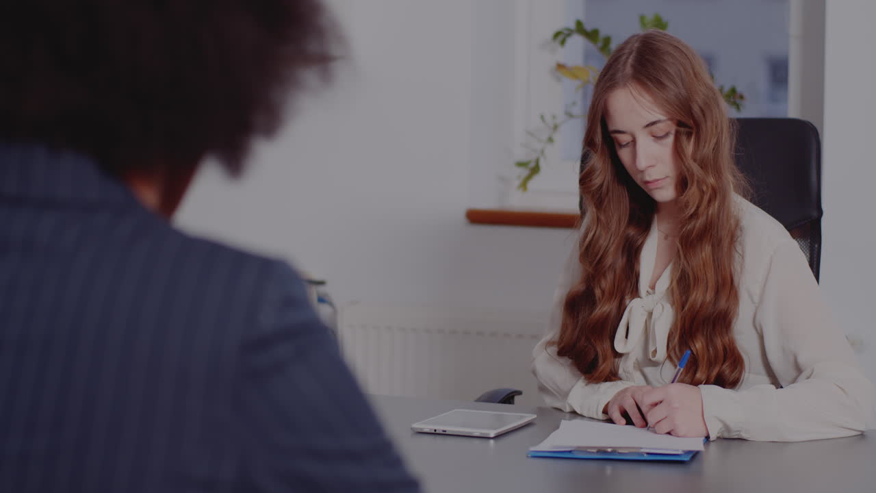 Job Interview in an Office