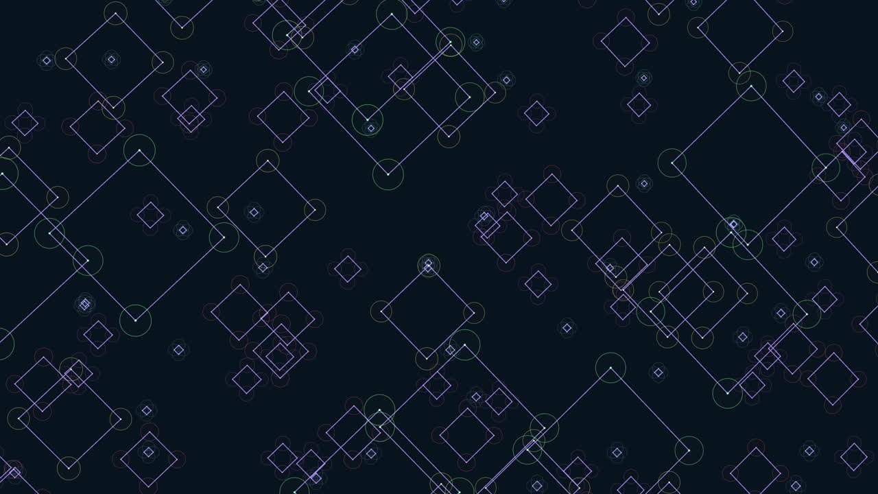 어두운 배경 에 있는 다채로운 다이아몬드 패턴 그리드