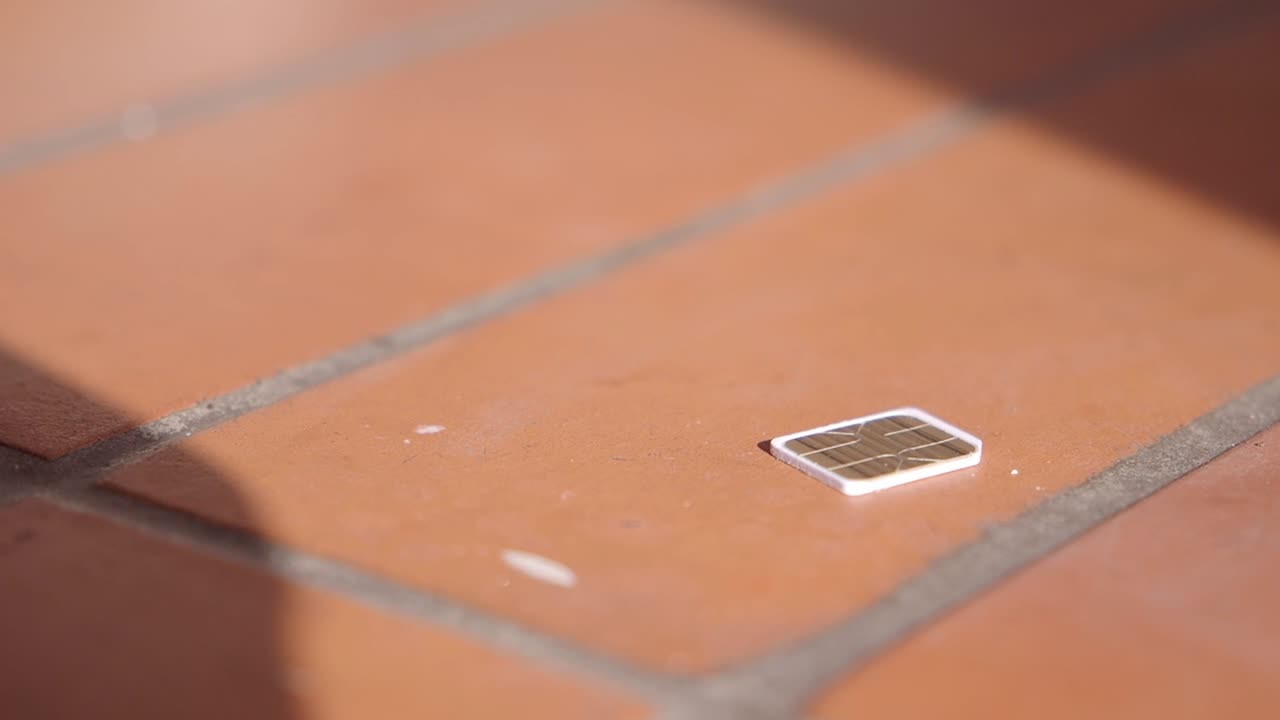 Lost SIM Card on a Brick Floor