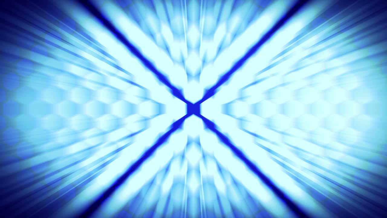 hexágonos azules de 4k con fondo en bucle