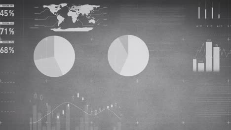 animación de las estadísticas y el procesamiento de datos financieros en la red