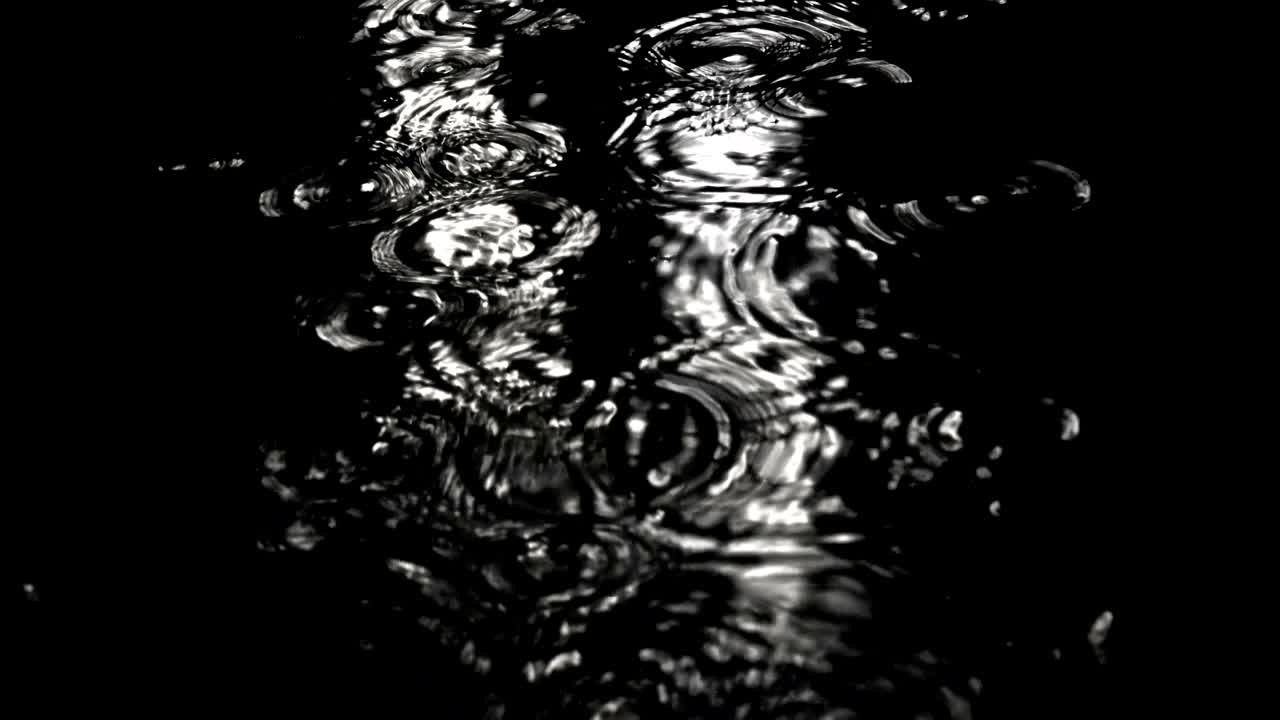 loseup shot of heavy rain on road/Rain Road in London street at night, loop background