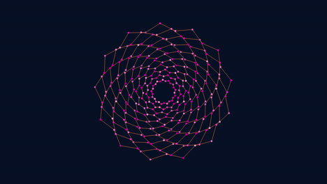 Intrincado-Diseño-En-Espiral-Con-Puntos-Conectados-Como-Una-Telaraña