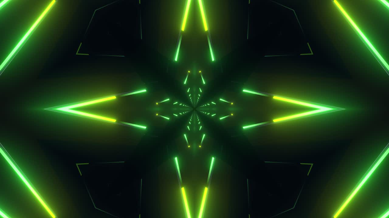 immagini astratte di tunnel al neon