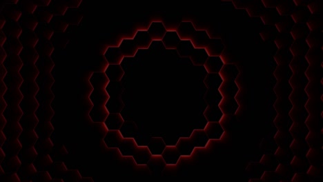 hexágono abstracto fondo futurista animación de bucle sin costuras, elemento de gráficos en movimiento
