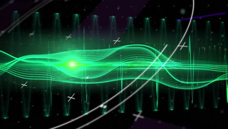 animation of online data processing and networks of connections