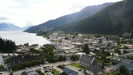 Queenstown,-Die-Abenteuerhauptstadt-In-Otago-Am-Lake-Wakatipu,-Neuseeland