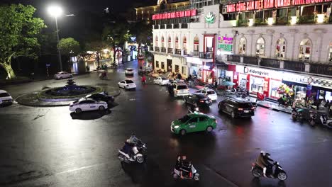 timelapse of vehicles crossing an urban junction