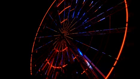 ferris wheel lights at night