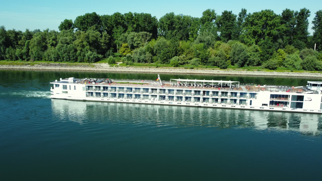 River Cruise Ship on a European River