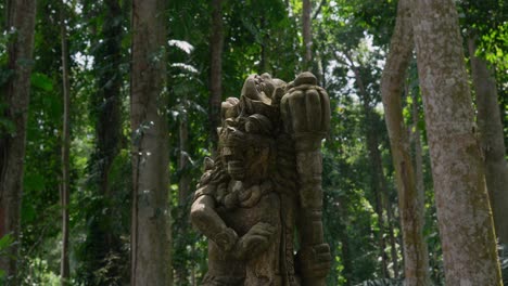 Hindu tradition heritage stone statue Hanuman Hinduism religion deity Bali Indonesia