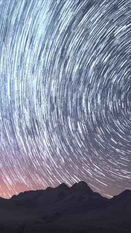 atlas-mountains-night-stars,-morocco-in-vertical