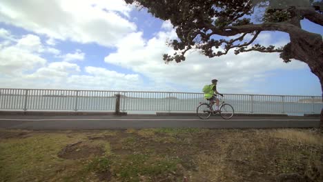 Cyclists-Riding-on-Promenade