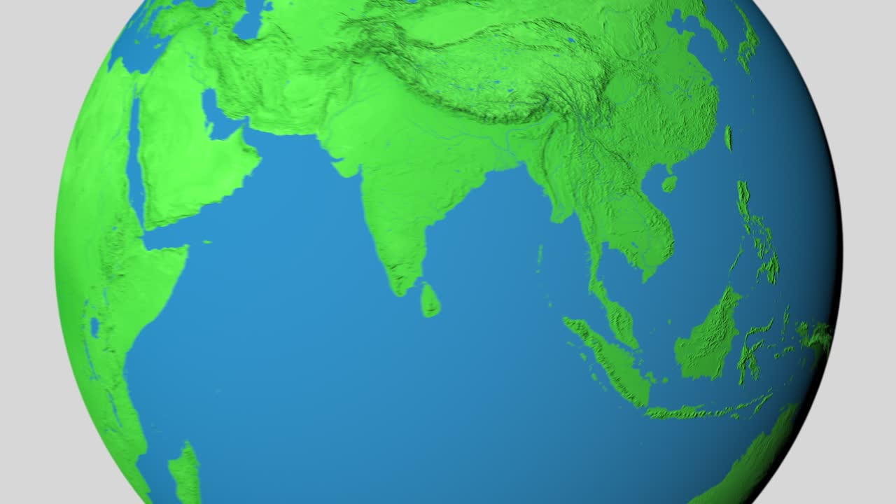 haz un zoom en el mapa 3d de laos