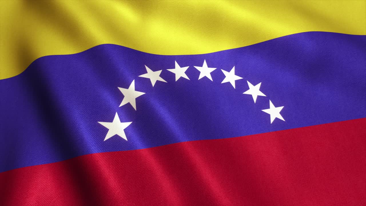 Loop de Vídeo da Bandeira da Venezuela - 4K