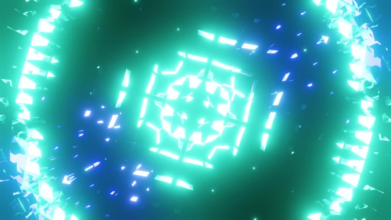 el bucle vj del fondo de cristal azul para la fiesta