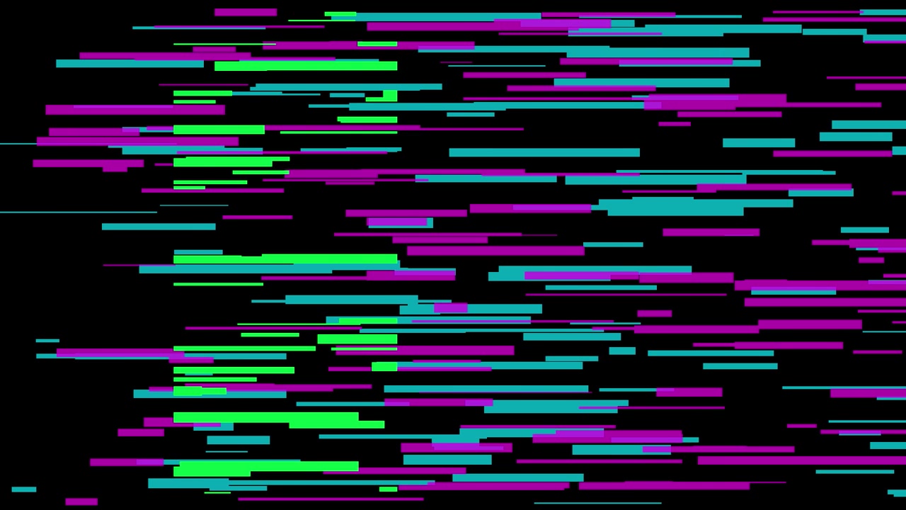 Abstrakter digitaler Glitch-Hintergrund mit sich bewegenden horizontalen Linien