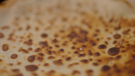 close-up of a pancake macro shot