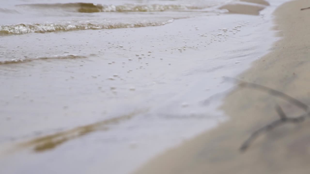 해변의 부드러운 파도