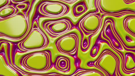 abstract wavy dynamic surface. neon blue purple abstract liquid background with ripple wave. motion design template. seamless loop 4k 3d render.