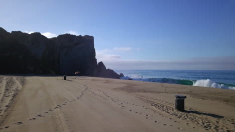 Drone-shot-of-beautiful-beach