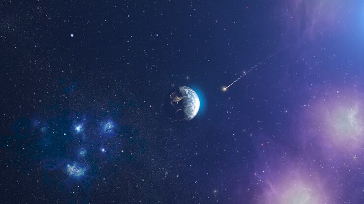 Terra nell'immensità dello spazio