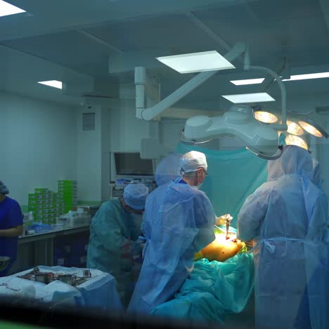 surgery viewed through window