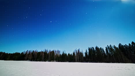 time-lapse of stars in the sky