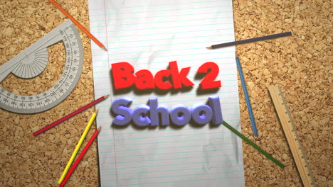 Back-2-School-with-table-of-student-with-paper-and-pencils