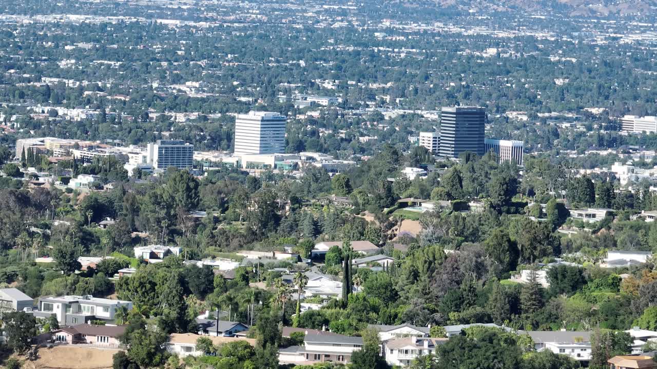 Sherman Oaks Neighborhood of Los Angeles , Aerial