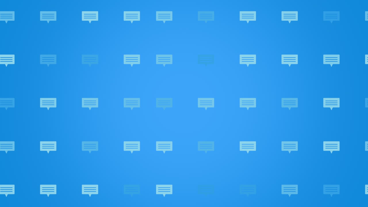 Motion Message icons on simple network background 7