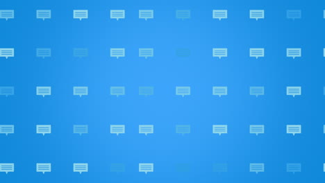 motion message icons on simple network background 7