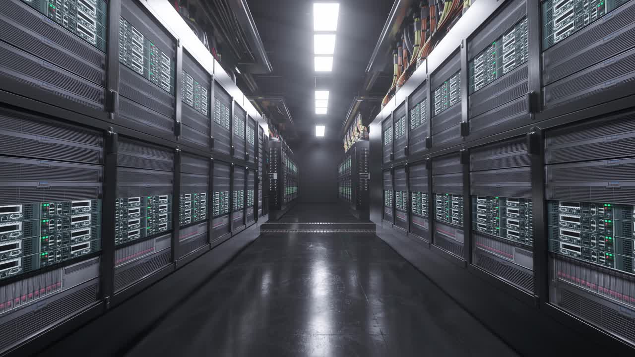 Digital server room background