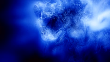 ink motion water blue swirl space slow motion glow