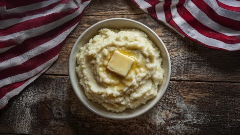 mashed potatoes with butter