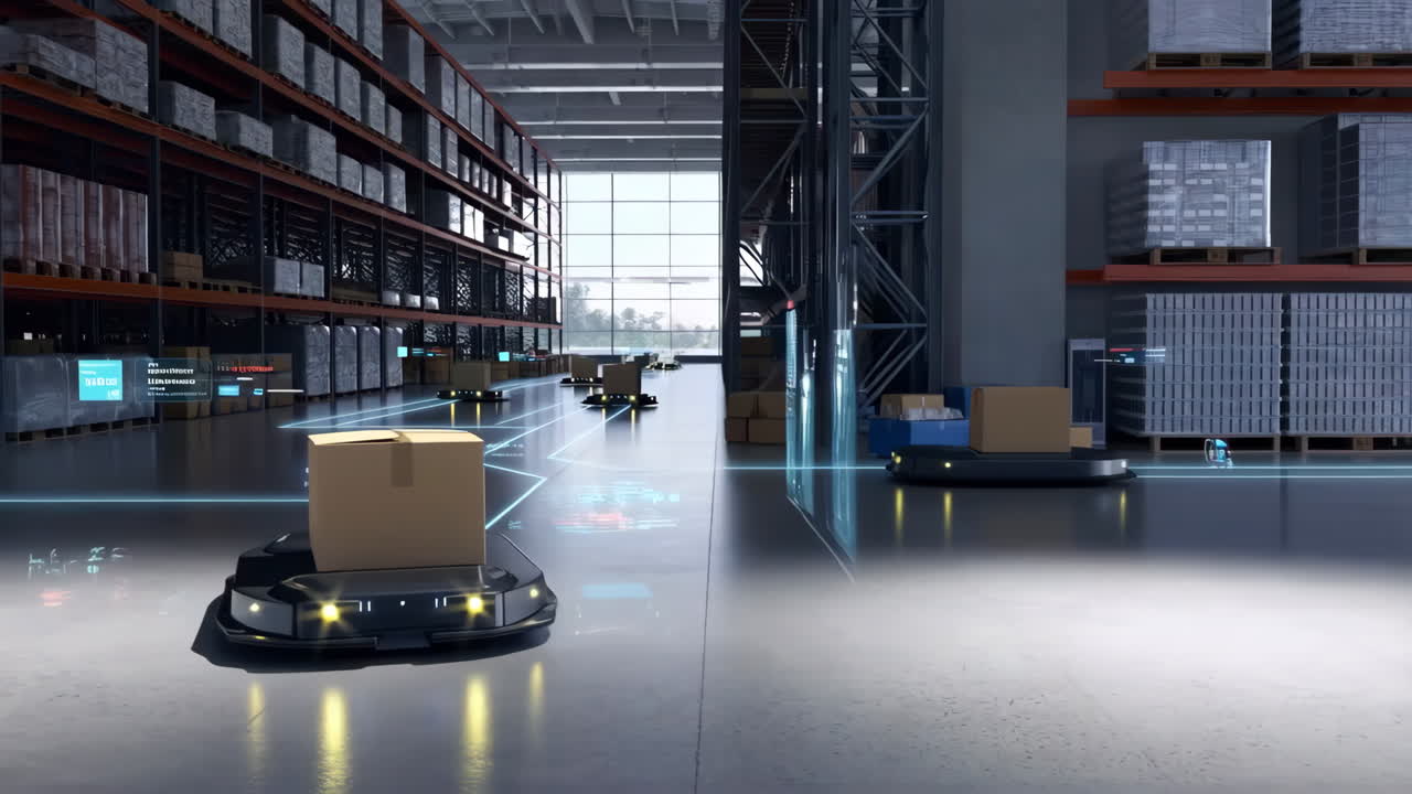 Automated Warehouse Logistics with Autonomous Robots