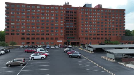 large brick apartment building in usa