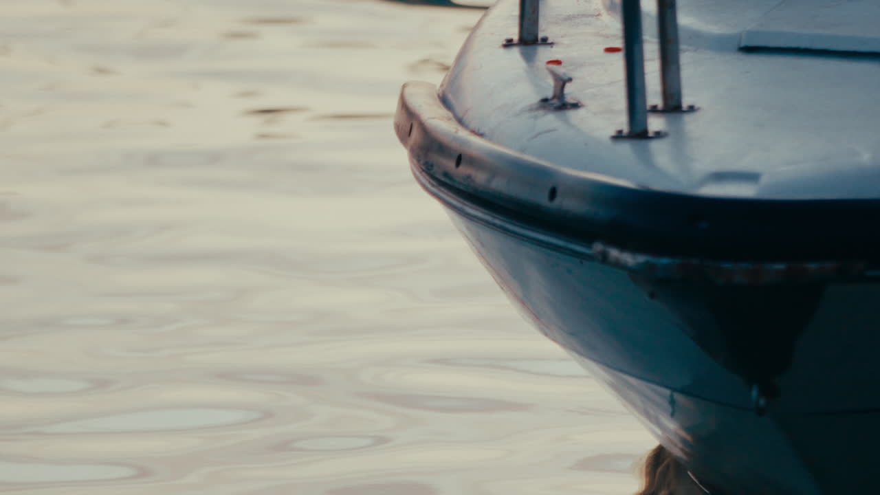 Boat at the Dock at Sunset