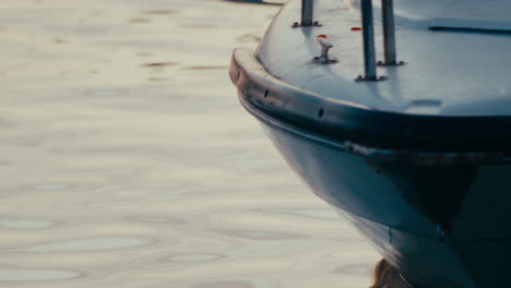 boat at the dock at sunset