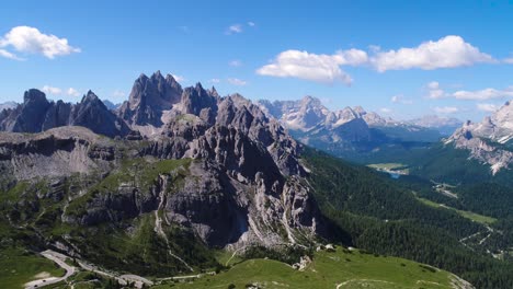 national nature park tre cime in the dolomites alps. beautiful nature of italy.