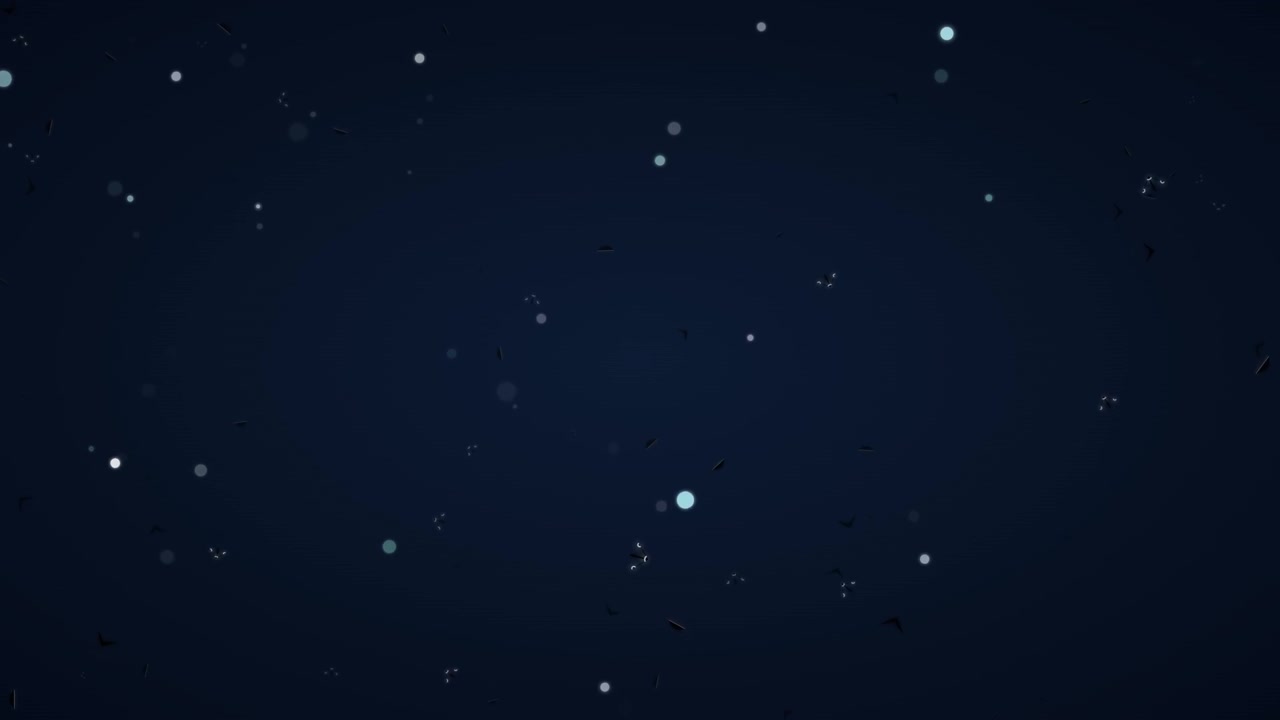 Fondo Abstracto en Movimiento con Partículas y Formas Geométricas Flotantes