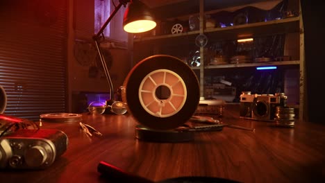 Vintage Film Reel and Equipment