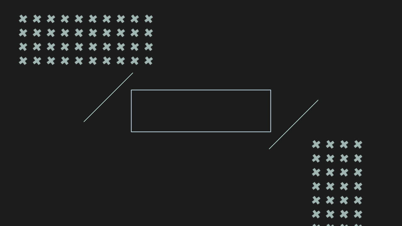 모션 추상적 인 기하학적 흰색 선과 십자가