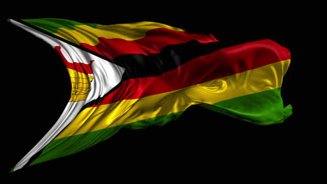 waving flag of zimbabwe