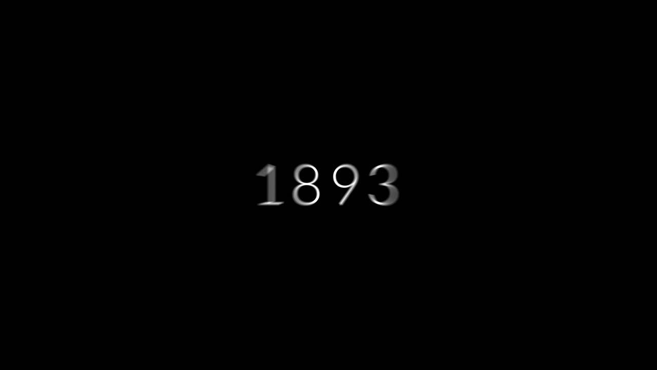 Animated Years Counting Up on a Black Background