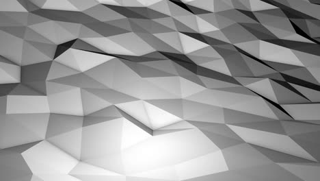 fondo triangular blanco con bucle bajo
