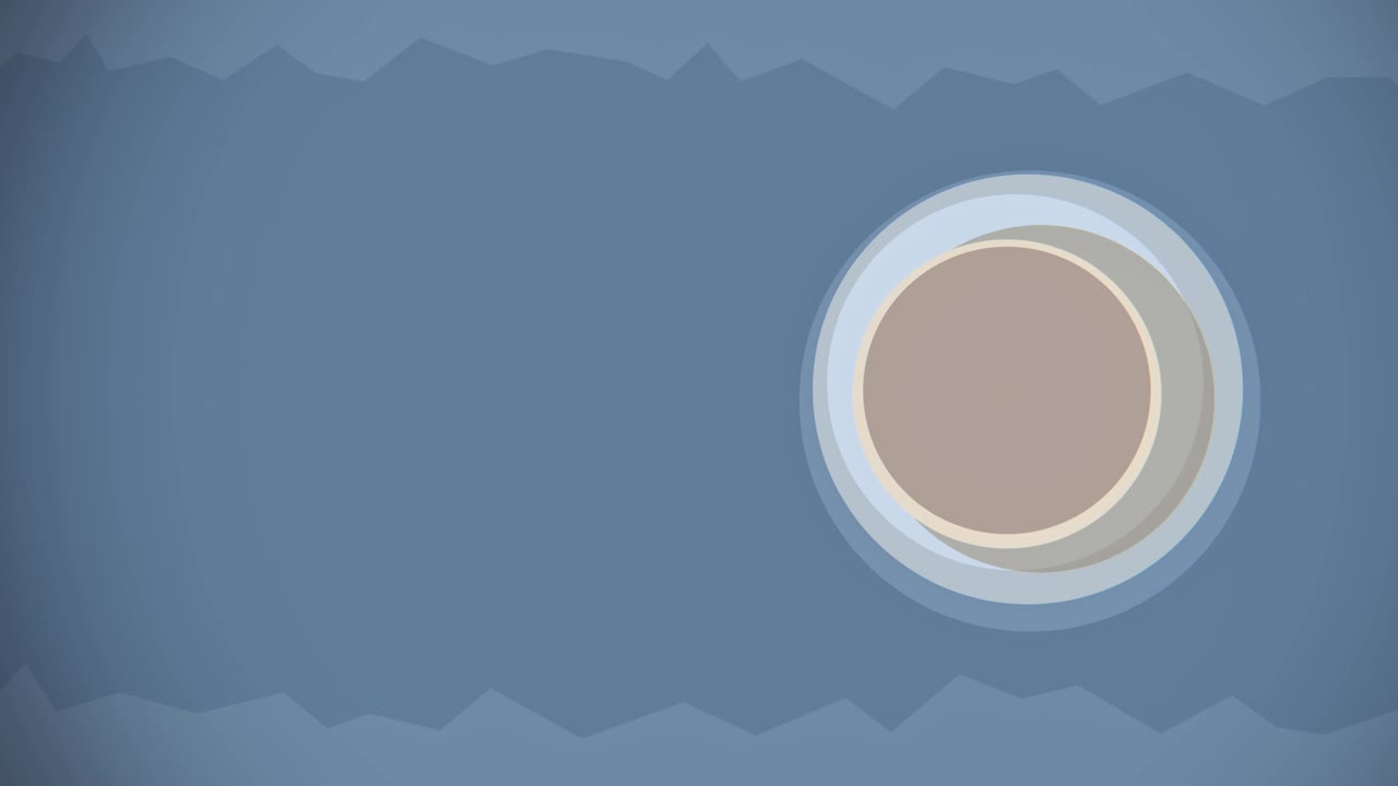 Flat colorful geometrical forms and circles loop animation.